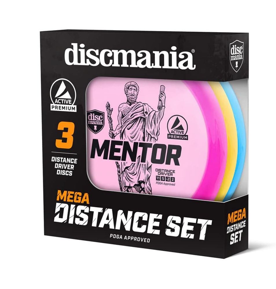 Mega Distance 3-Disc Driver Set, Premium plastic