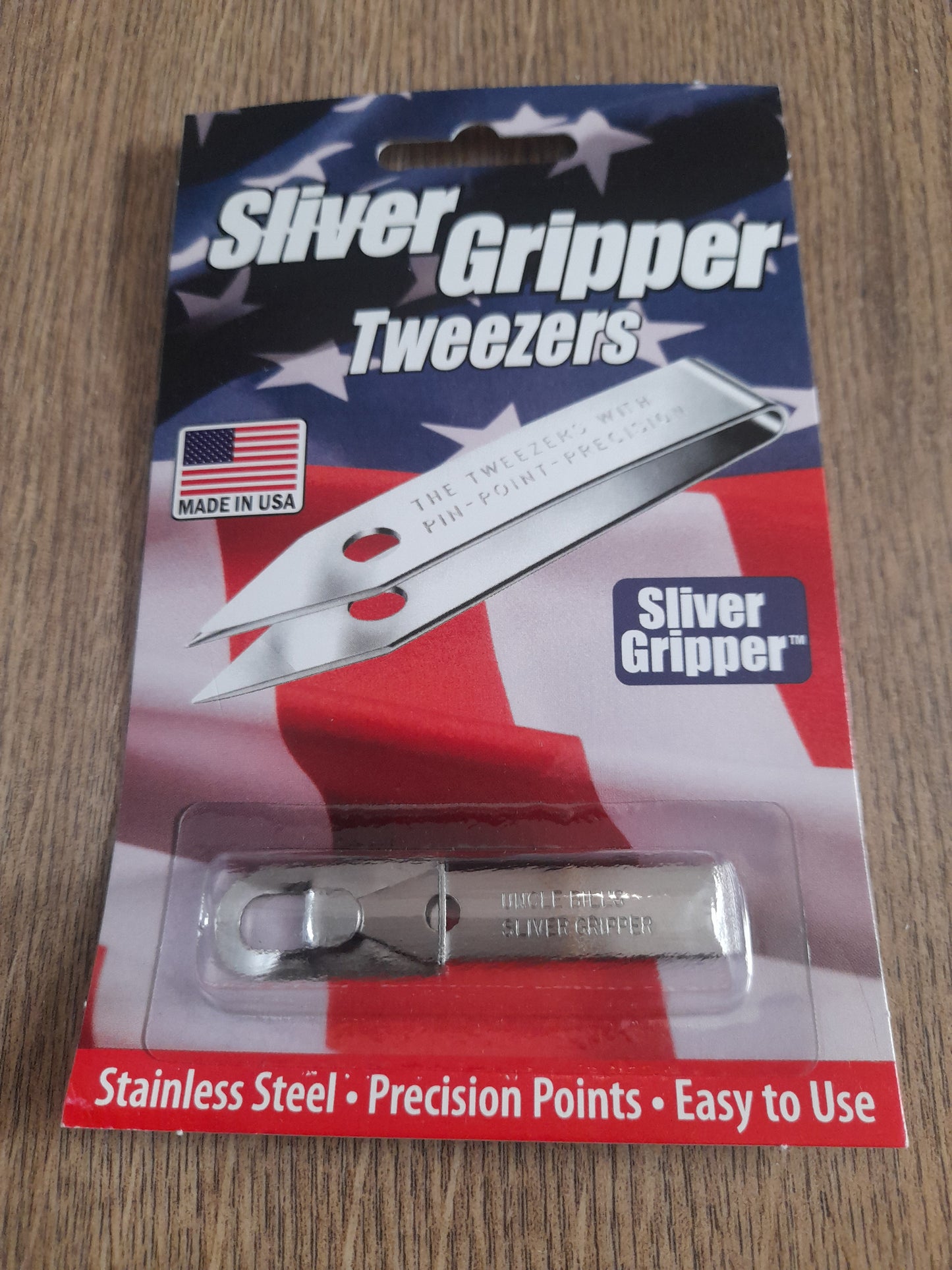 Uncle Bill's Sliver Gripper Tweezers